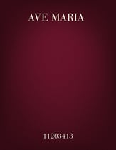 Ave Maria Unison choral sheet music cover